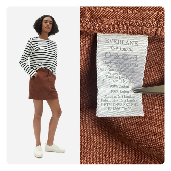 β
NWT Everlane Canvas Stamp Skirt - Brick Brown β
- Picture 5 of 17